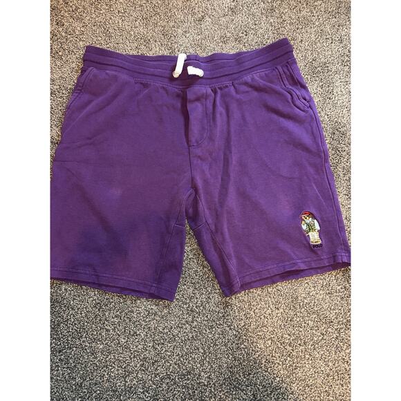 Polo Ralph Lauren fleece purple shorts men’s XL - Picture 1 of 3